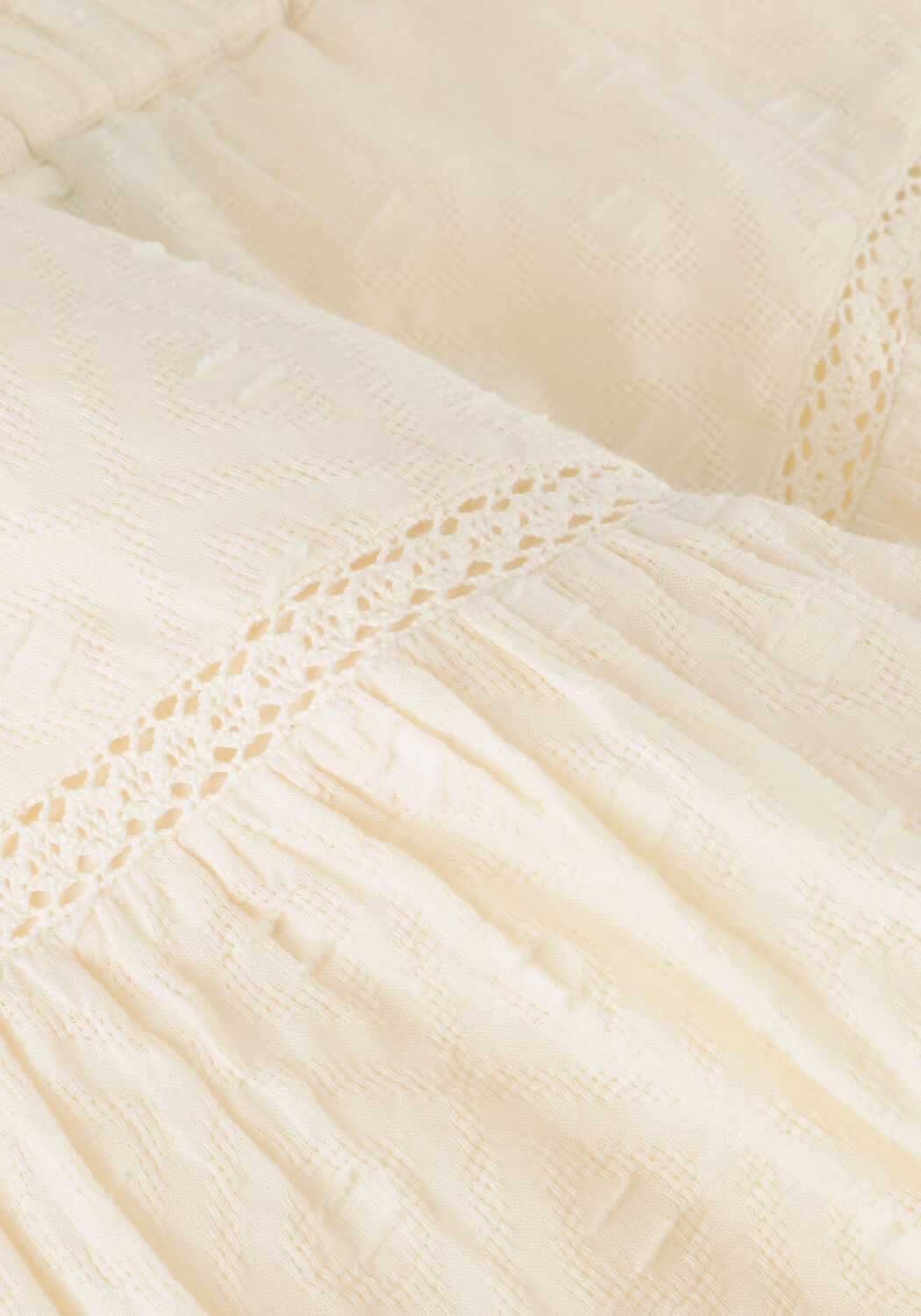 INDIAN BLUE JEANS Mini-jupe LACE RUFFLE SKIRT Sable - large