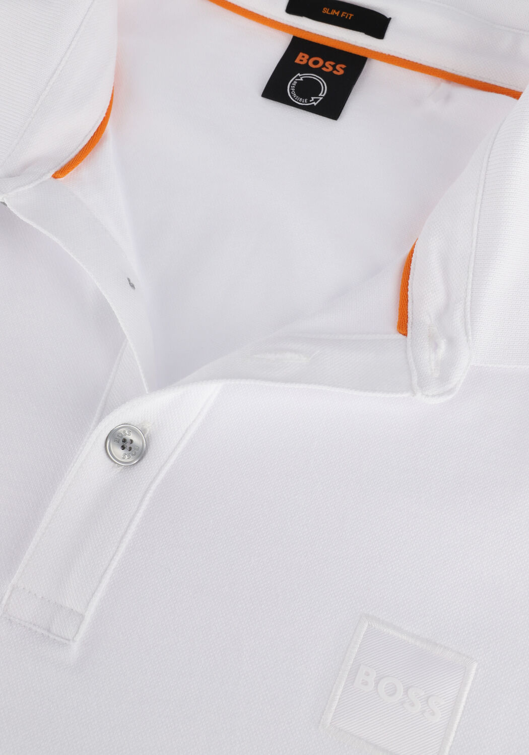 Witte BOSS ORANGE Polo PASSENGER - large