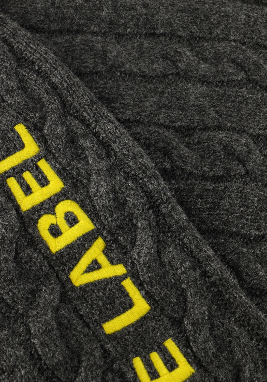 Donkergrijze ALIX THE LABEL Minirok LADIES KNITTED CABLE SKIRT - large