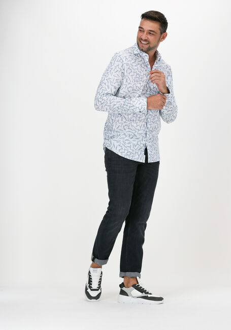 Witte VANGUARD Casual overhemd LONG SLEEVE SHIRT PRINT ON FIN - large