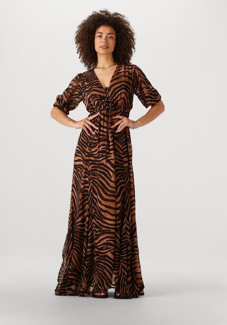 Zwarte NOTRE-V Maxi jurk NV-FIORE - large