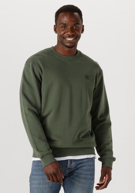 SCOTCH & SODA Chandail SEASONAL CORE - REGULAR-FIT LOGO SWEATSHIRT en vert - large