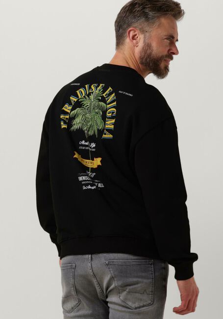 Zwarte PUREWHITE Trui CREWNECK WITH SMALL LOGO ON CHEST AND BIG BACK PRINT - large