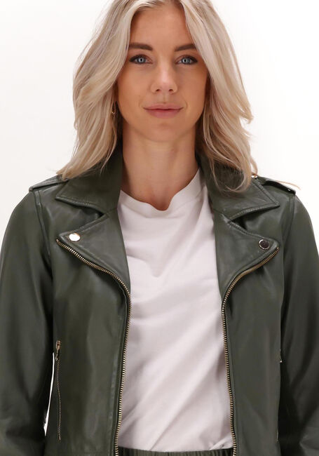 IBANA Veste en cuir BRUNA en vert - large
