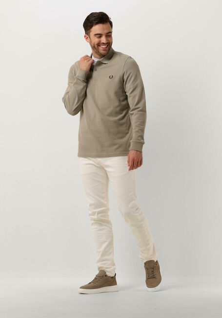 FRED PERRY Polo LONG SLEEVE PLAIN FRED PERRY SHIRT Olive - large