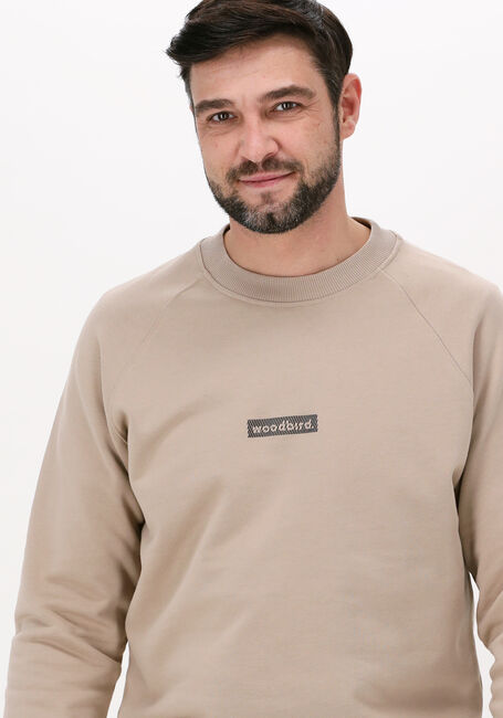 Ecru WOODBIRD Sweater RASE TROPE CREW - large