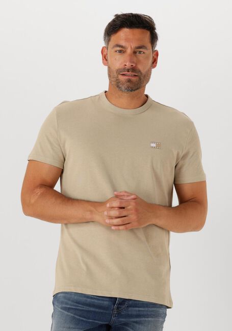 Beige TOMMY JEANS T-shirt TJM REG BADGE TEE EXT - large