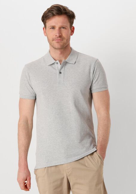 Lichtgrijze PROFUOMO Polo POLO SHORT SLEEVE - large