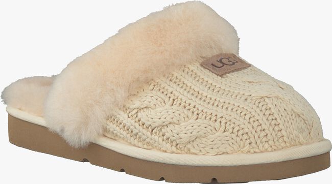 Witte UGG Pantoffels COZY KNIT CABLE - large