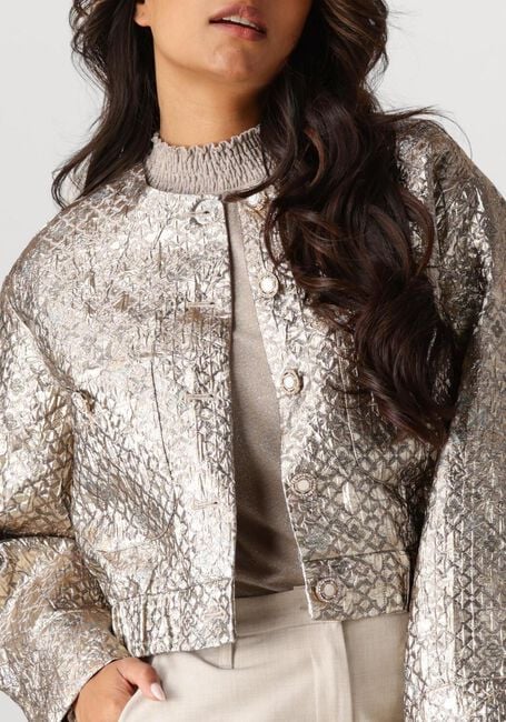 SUMMUM Jack JACKET LUREX JACQUARD en beige - large