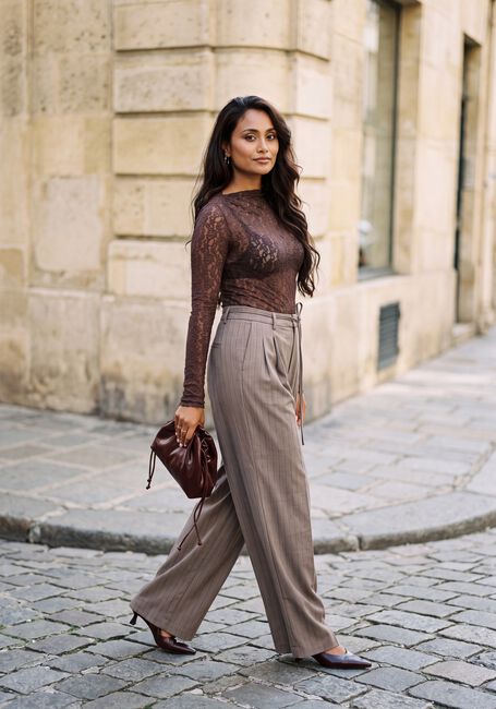 GRACE & MILA Haut TOP en marron - large
