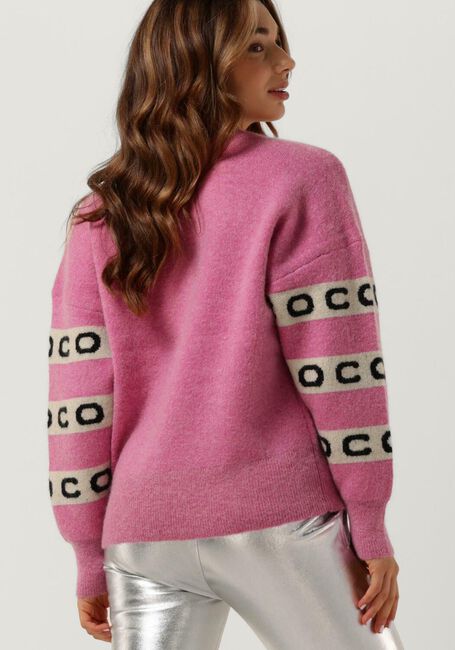 Roze CO'COUTURE Trui LEONA LOGO KNIT - large