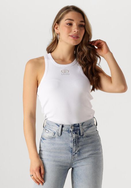 Witte LIU JO Top TANK TOP LOGO - large