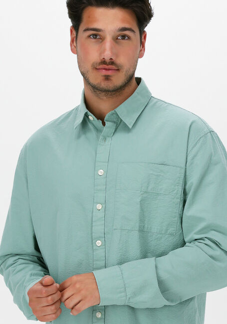 SELECTED HOMME Chemise décontracté SLHREGAXEL SHIRT LS SEERSUCKER Menthe - large