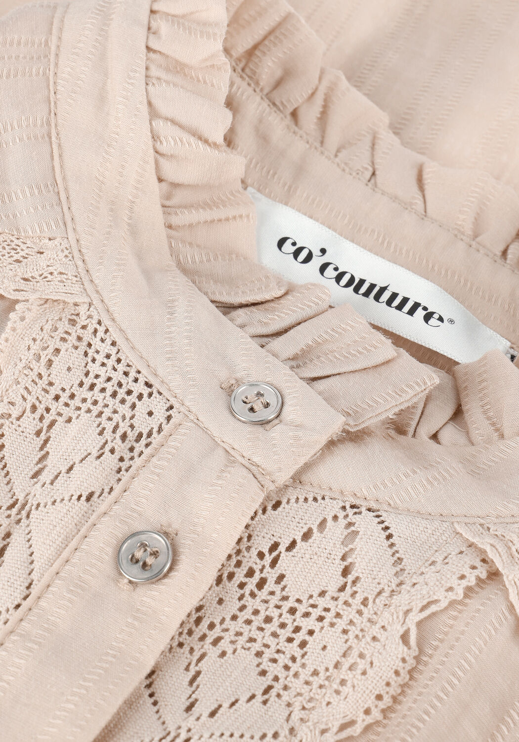 CO'COUTURE LISISSA LACE SHIRT Blouses Sable - large