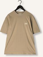 CALVIN KLEIN T-shirt WOVEN LABEL RELAXED TEE en beige CALVIN KLEIN T-shirt WOVEN LABEL RELAXED TEE en beige - medium