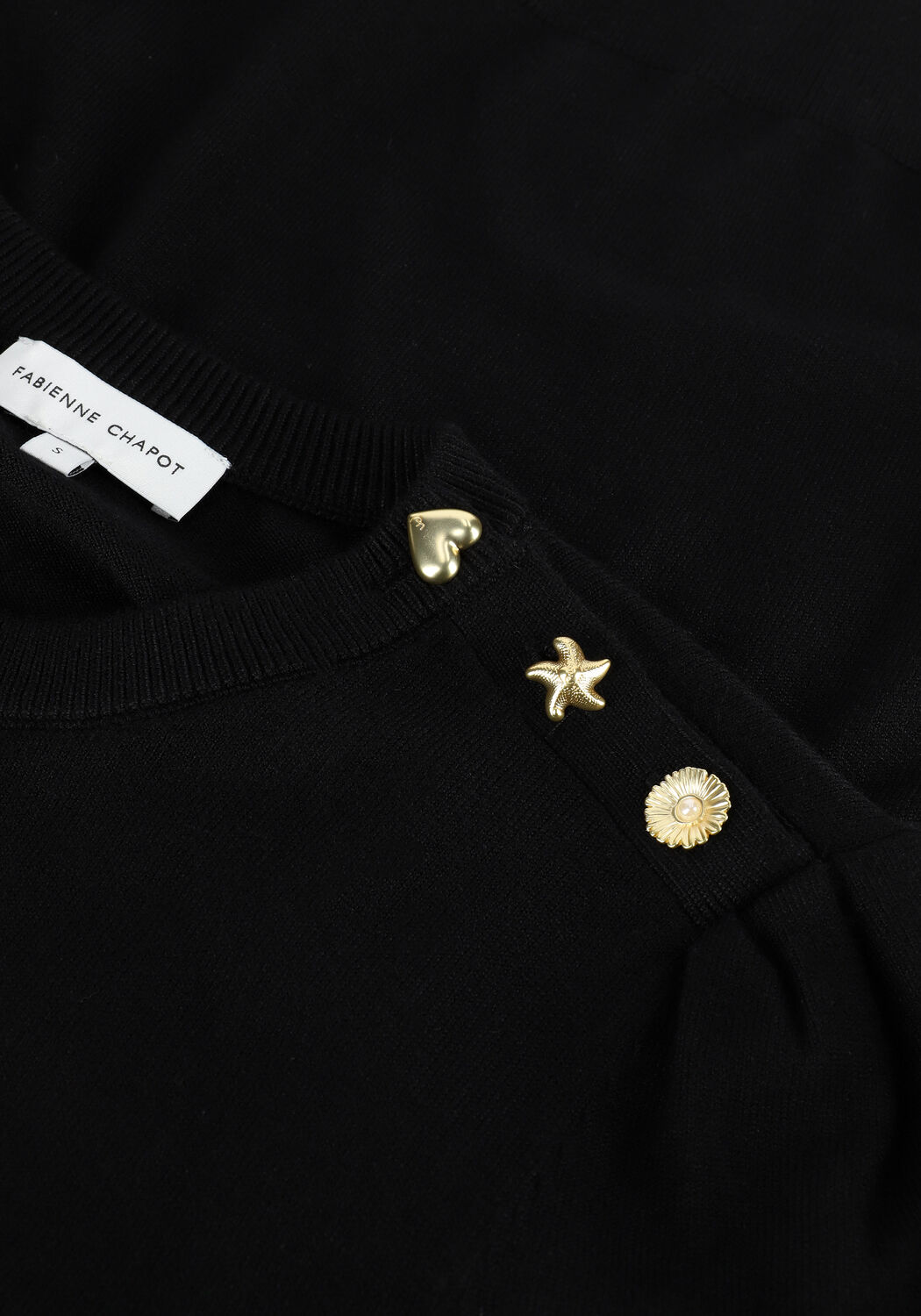 FABIENNE CHAPOT Pull MOLLY BALLOON PULLOVER en noir - large