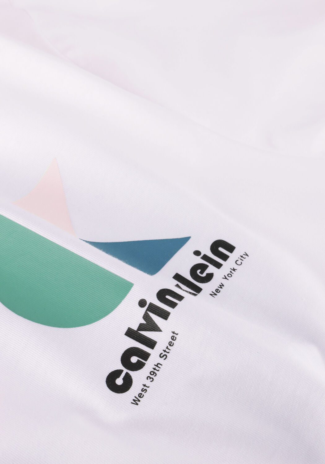 Witte CALVIN KLEIN T-shirt SS 20S CK BHS LG GRP - large