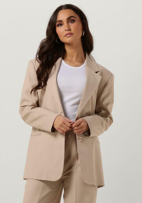 ALIX THE LABEL Blazer LADIES WOVEN PATCH BLAZER Sable - large