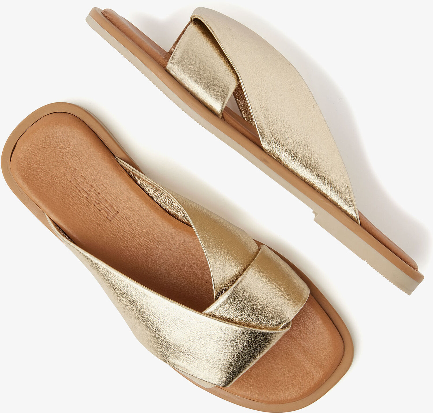 Gouden VIA VAI Slippers MANDY COLETTE Omoda