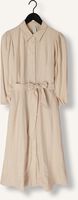 Y.A.S. Robe midi YASFLAXY 3/4 LINEN SHIRT DRESS en beige Y.A.S. Robe midi YASFLAXY 3/4 LINEN SHIRT DRESS en beige - medium