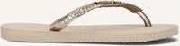 Beige HAVAIANAS Slippers KIDS SLIM GLITTER II Beige HAVAIANAS Slippers KIDS SLIM GLITTER II - medium