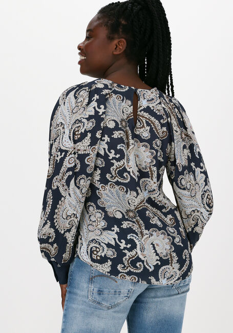 Blauwe MOS MOSH  URIKA PERSIA LS BLOUSE - large