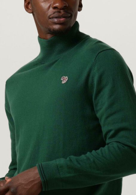 Groene PS PAUL SMITH Coltrui MENS SWEATER ROLL NECK ZEB BAD - large