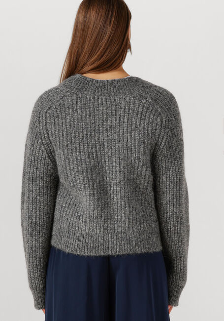 Grijze SELECTED WOMEN Trui SLFANJULI LS KNIT V-NECK - large