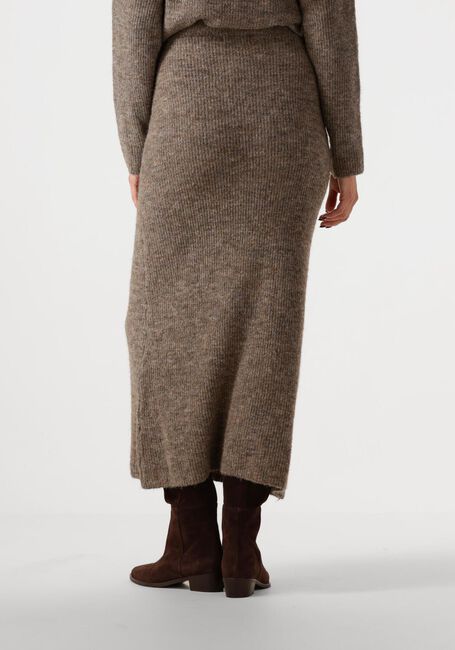 YDENCE Jupe maxi KNITTED SKIRT LAINEY en taupe - large