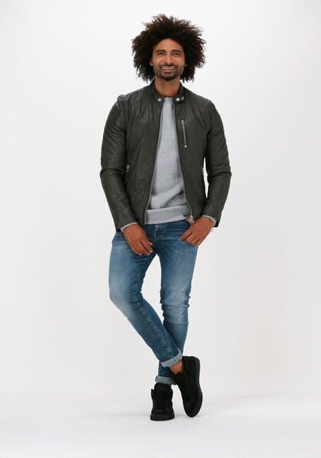 Lichtgrijze ANERKJENDT Sweater AKALLEN NOOS CREWNECK - large