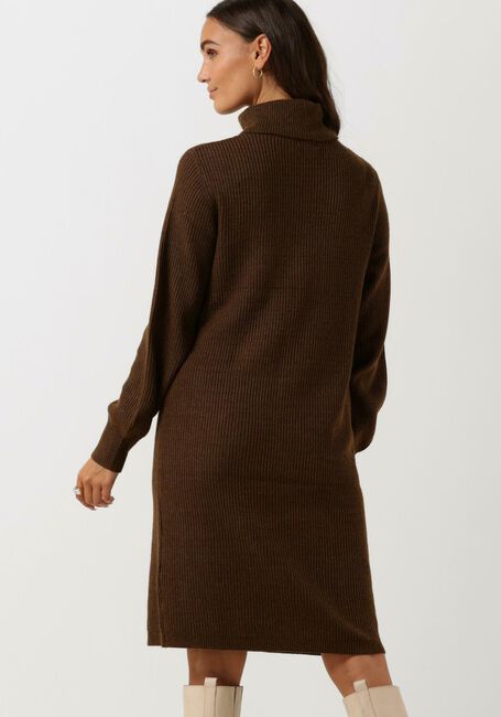 OBJECT Mini robe MALENA L/S ROLLNECK DRESS en marron - large