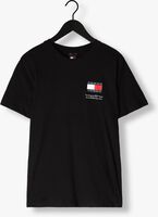 Zwarte TOMMY JEANS T-shirt TJM SLIM ESSENTIAL FLAG TEE