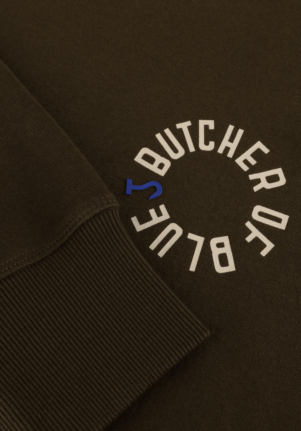 Donkergroene BUTCHER OF BLUE Sweater ARMY CIRCLE CREW - large