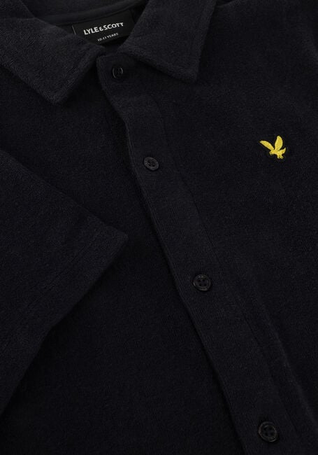 Zwarte LYLE & SCOTT Polo SS TOWELLING SHIRT - large