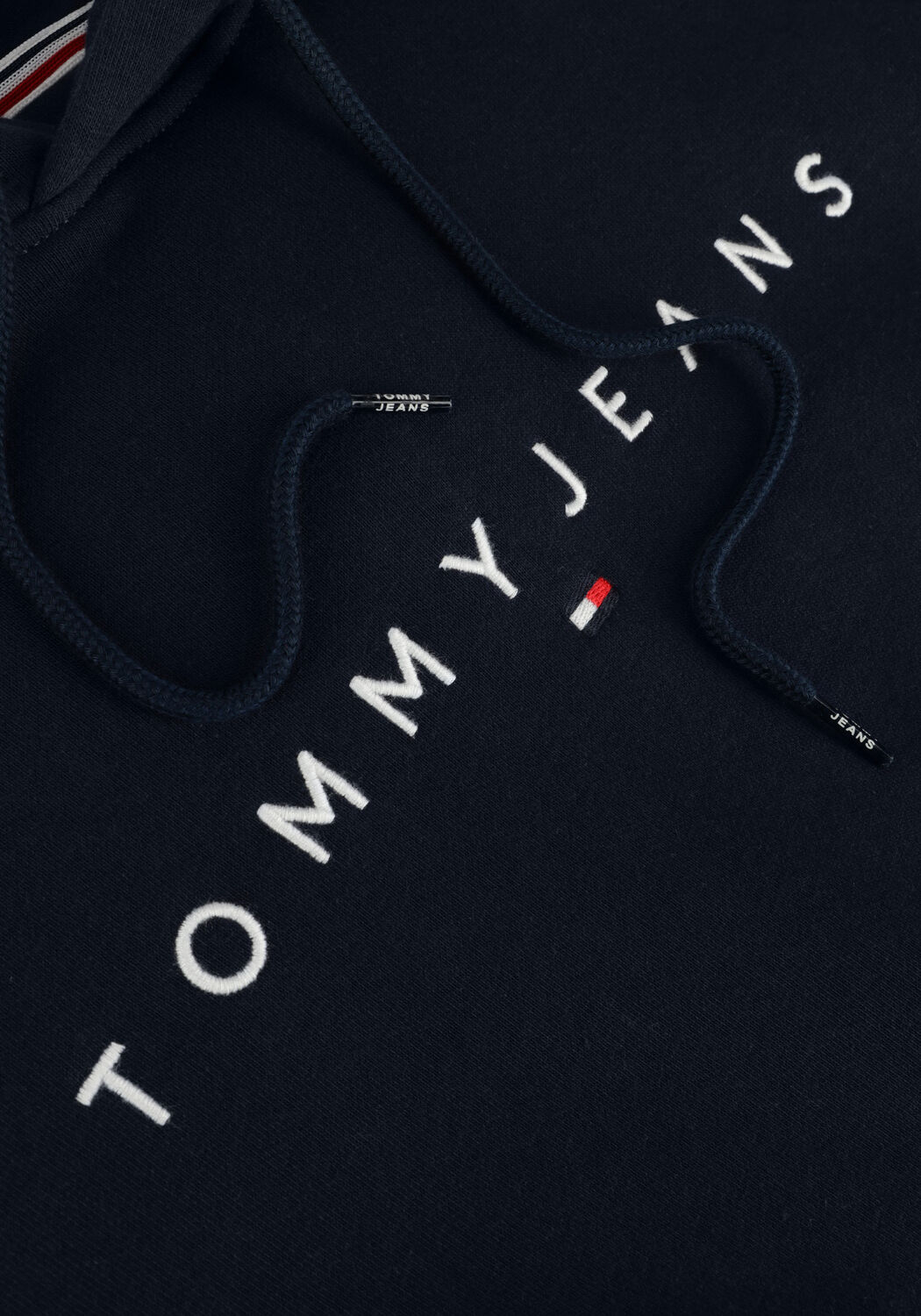 Donkerblauwe TOMMY JEANS Trui TJM REG LINEAR LOGO HOODIE EXT - large