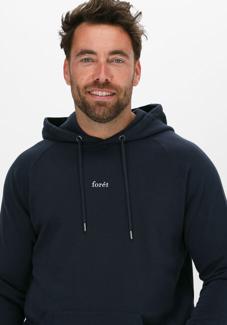 Donkerblauwe FORÉT Sweater BISON HOODIE - large