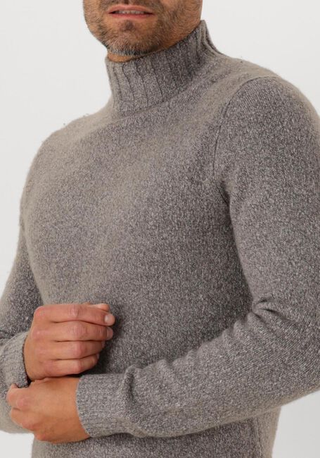 PROFUOMO Col roulé PULLOVER MOCK NECK BOILED WOOL en gris - large