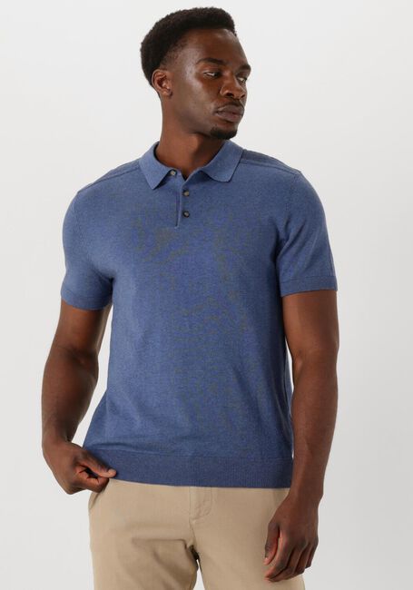 SELECTED HOMME Polo SLHBERG SS KNIT POLO NOOS Bleu foncé - large