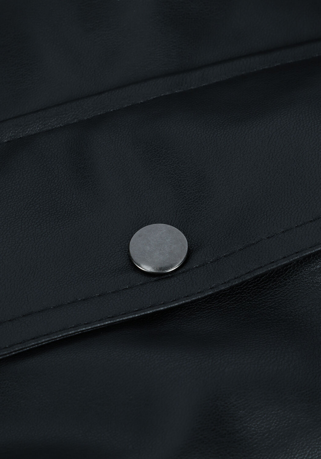 Zwarte NA-KD Gilet BELTED PU VEST - large