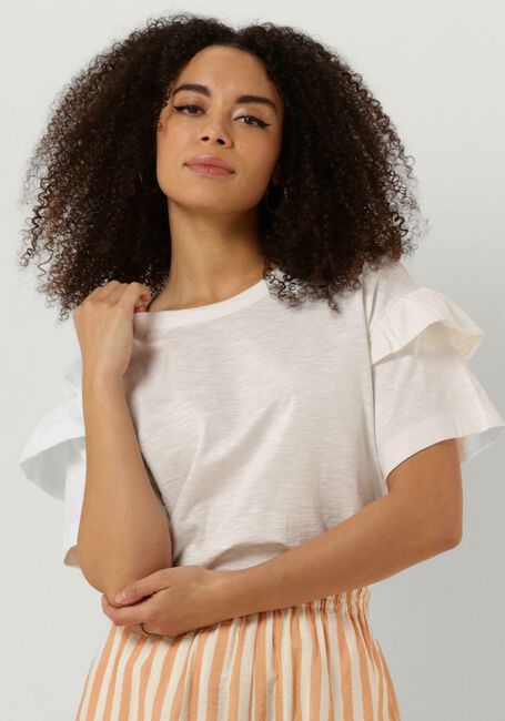 SELECTED WOMEN T-shirt SLFRYLIE SS FLORENCE TEE en blanc - large