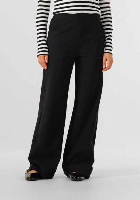 Zwarte STUDIO ANNELOES Wijde broek LEXIE BONDED TROUSERS - large