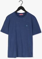 SCOTCH & SODA T-shirt GARMENT-DYED CREWNECK TEE WITH EMBROIDERY LOGO Bleu foncé