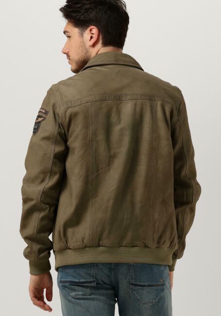 PME LEGEND Jack BOMBER JACKET SUMMER HUDSON 2.0 SHEEP VEG WILD en beige - large
