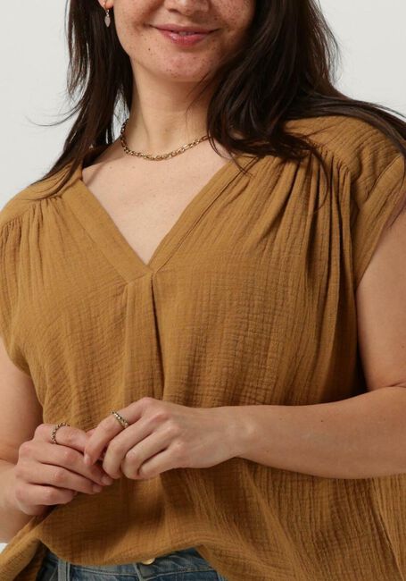 CIRCLE OF TRUST Haut PIEN BLOUSE en camel - large