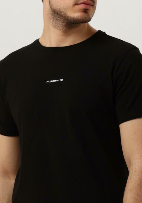 PUREWHITE T-shirt TSHIRT WITH SMALL LOGO ON CHEST AND BIG BACK PRINT en noir - large