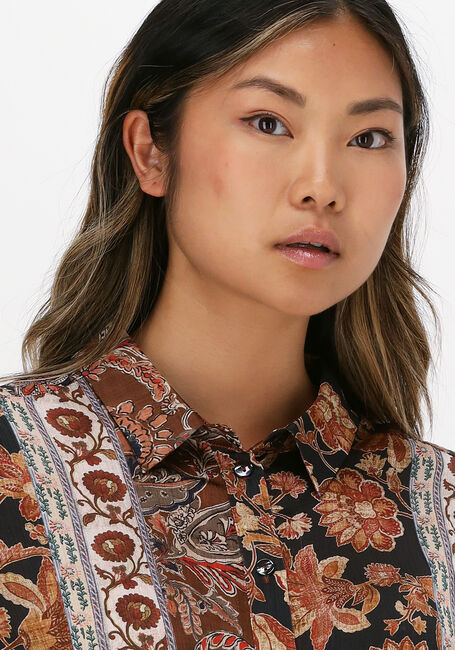 Bruine SUMMUM  BLOUSE FLOWER PRINT - large