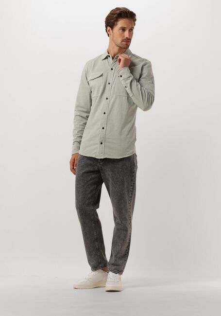 Groene BUTCHER OF BLUE Overshirt FINN POCKET JERSEY SHIRT - large