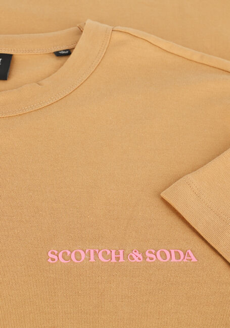 SCOTCH & SODA T-shirt REGULAR-FIT T-SHIRT IN ORGANIC en beige - large