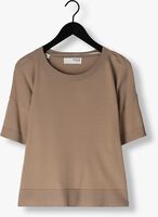 SELECTED FEMME T-shirt SLFWILLE SS KNIT O-NECK en marron